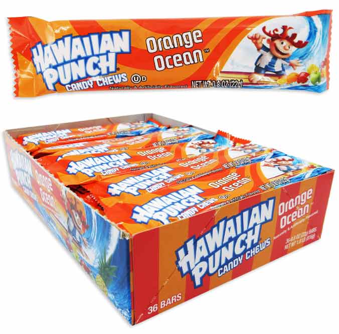 Hawaiian Punch Chews Bar - Ocean Orange