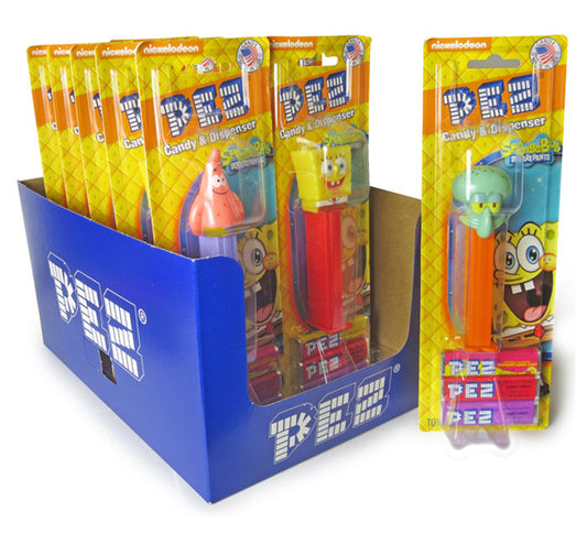 Pez Blister Pack - Spongebob Squarepants Assortment