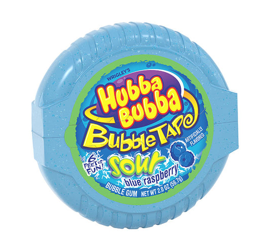 Hubba Bubba Sour Blue Razz Bubble Tape Gum
