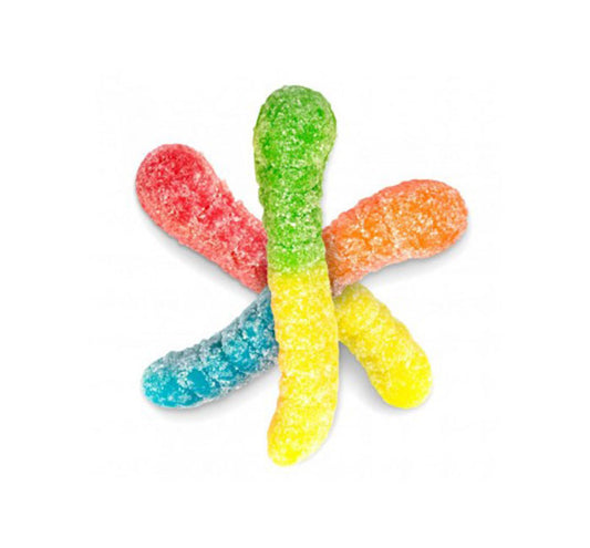 Gummi Worms - Sour Neon Mini (2 Inch)