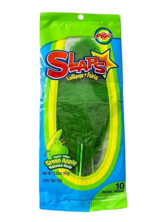 Slaps Lollipops Green Apple