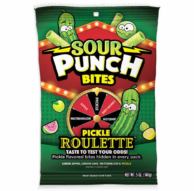 Sour Punch Pickle Roulette Bites